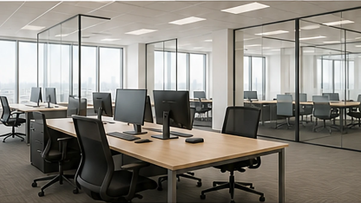 Professionally clean modern office interior in Tampa Bay